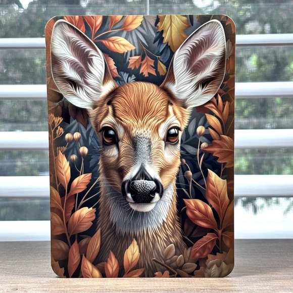 Vibrant Deer Handmade Greeting Card - Picture 1 of 1